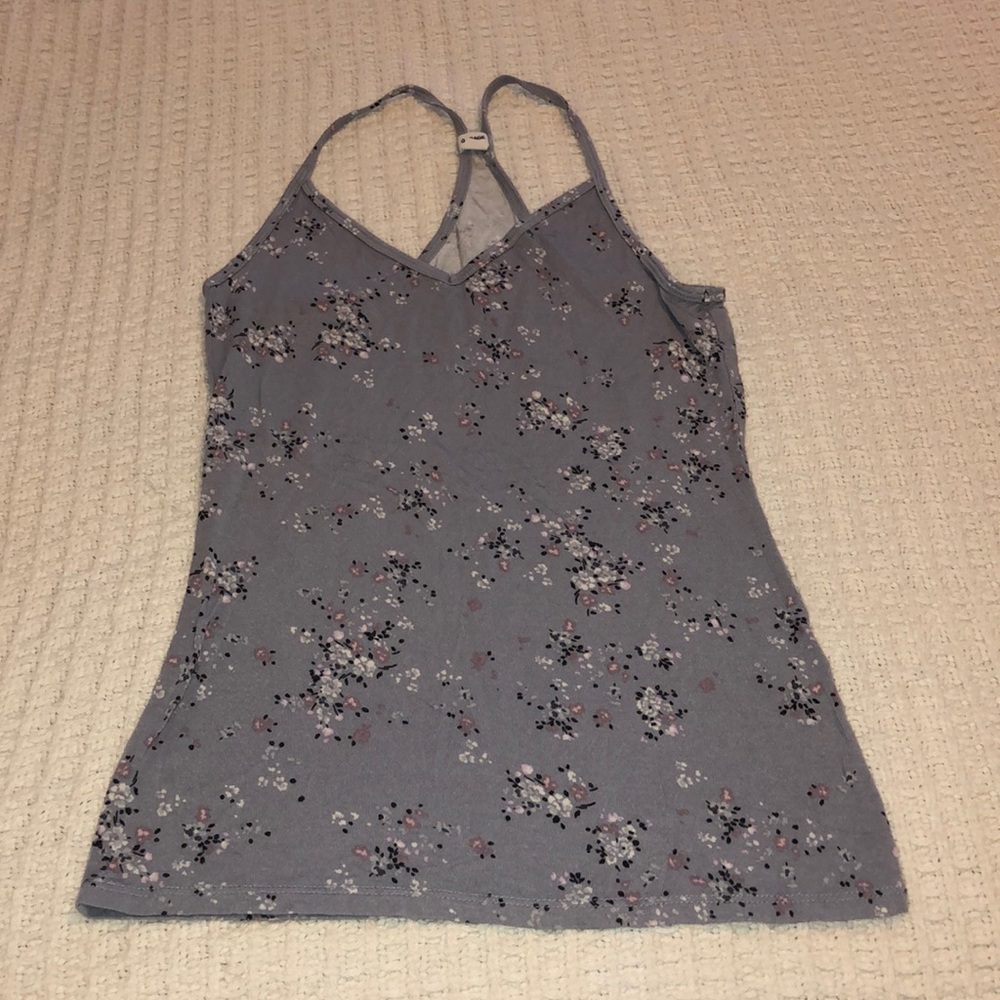 Purple floral camisole